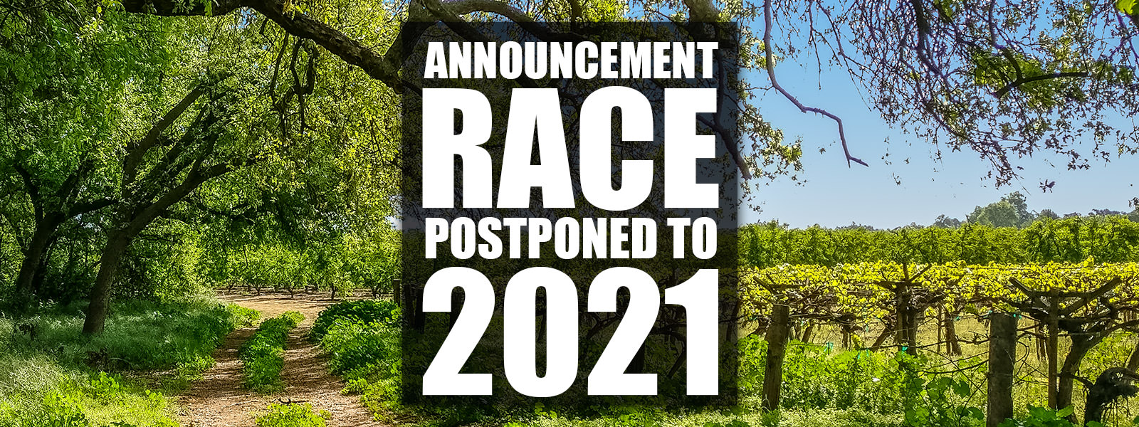 Race Postponed To 2021